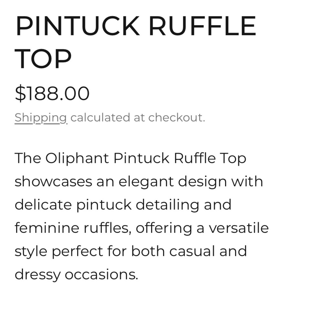Oliphant Pintuck Ruffle Top Blouse XS 100% Cotton Pink Blue Print EUC - Picture 12 of 12